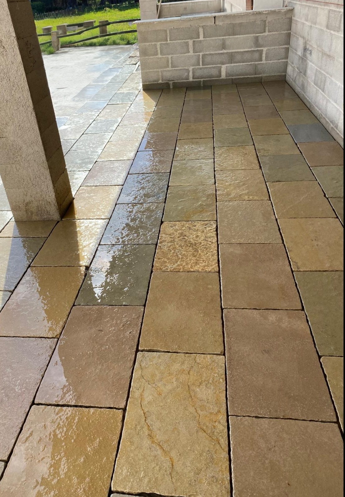 Dallage aménagement extérieur aux Saintes Maries de la Mer 3